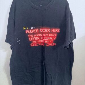 Cactus Jack Nightcrawler McDonald’s Black T-shirt